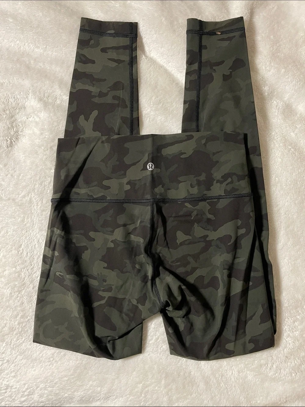 lululemon athletica Olive & Black Camo High-Rise Leggings